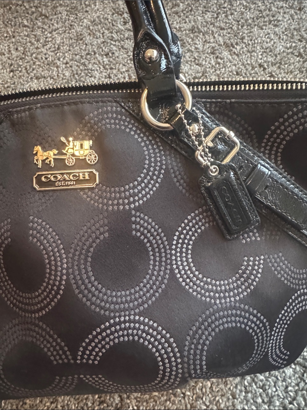 Y2K Coach Madison Dotted Op Art Sophia. Style #15935 - Picture 5 of 6